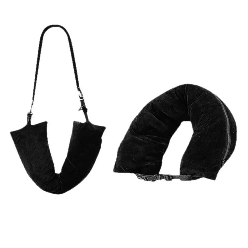Comfortable U-Shaped Pillow Filled Pillow Stuff Soft Plush Travel Neck Pillow Fillable With Clothes Pillowcase Zpaxo