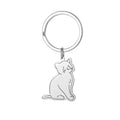 Lovely Stainless Steel Cat Fish Keychain Key Holder Pendant Cat Key Ring Animal Cartoon Kittens Keychain Valentine's Day Gift Zpaxo Style 2