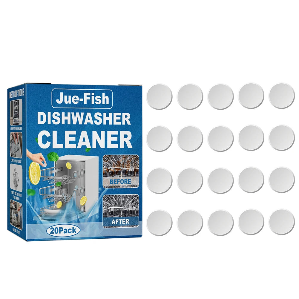 20- Dishwasher Cleaner Strong Oil Stain Removal Descaling Detergent Zpaxo