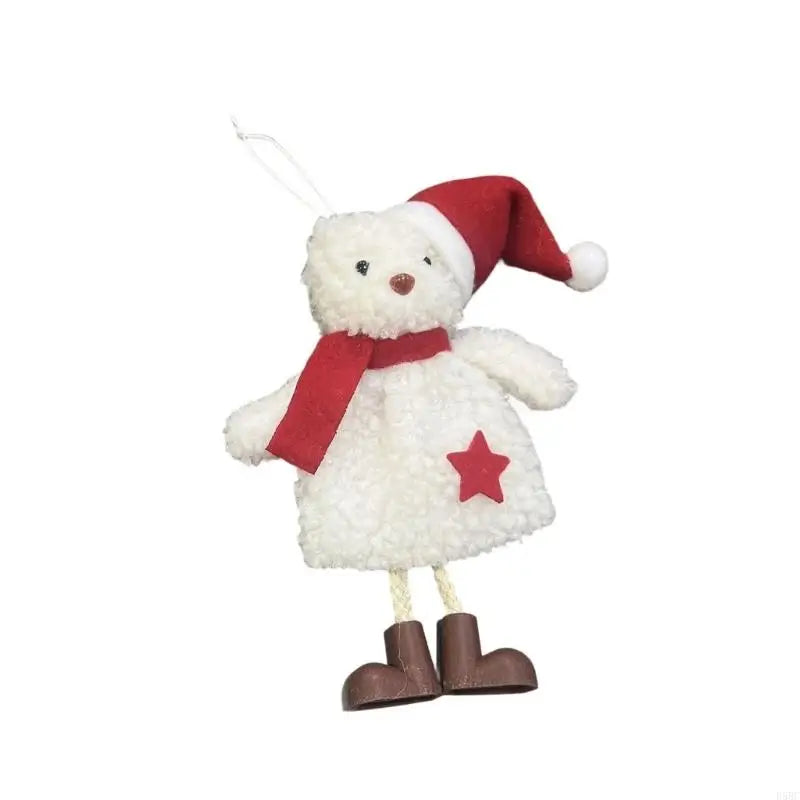 Lovely Santa Hat Bear Christmas Ornament Tree Decoration