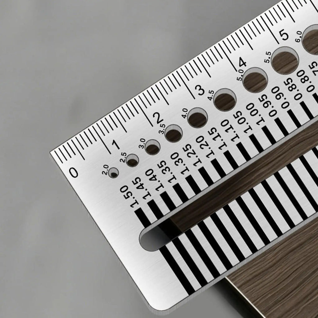 Crack Width Ruler Accurate Stainless Steel Portable Scale Gauge