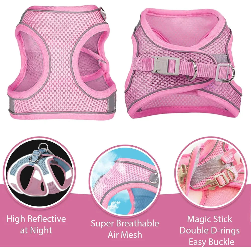 No-Pull Step-In Dog Harness – Breathable Mesh Vest, All Sizes