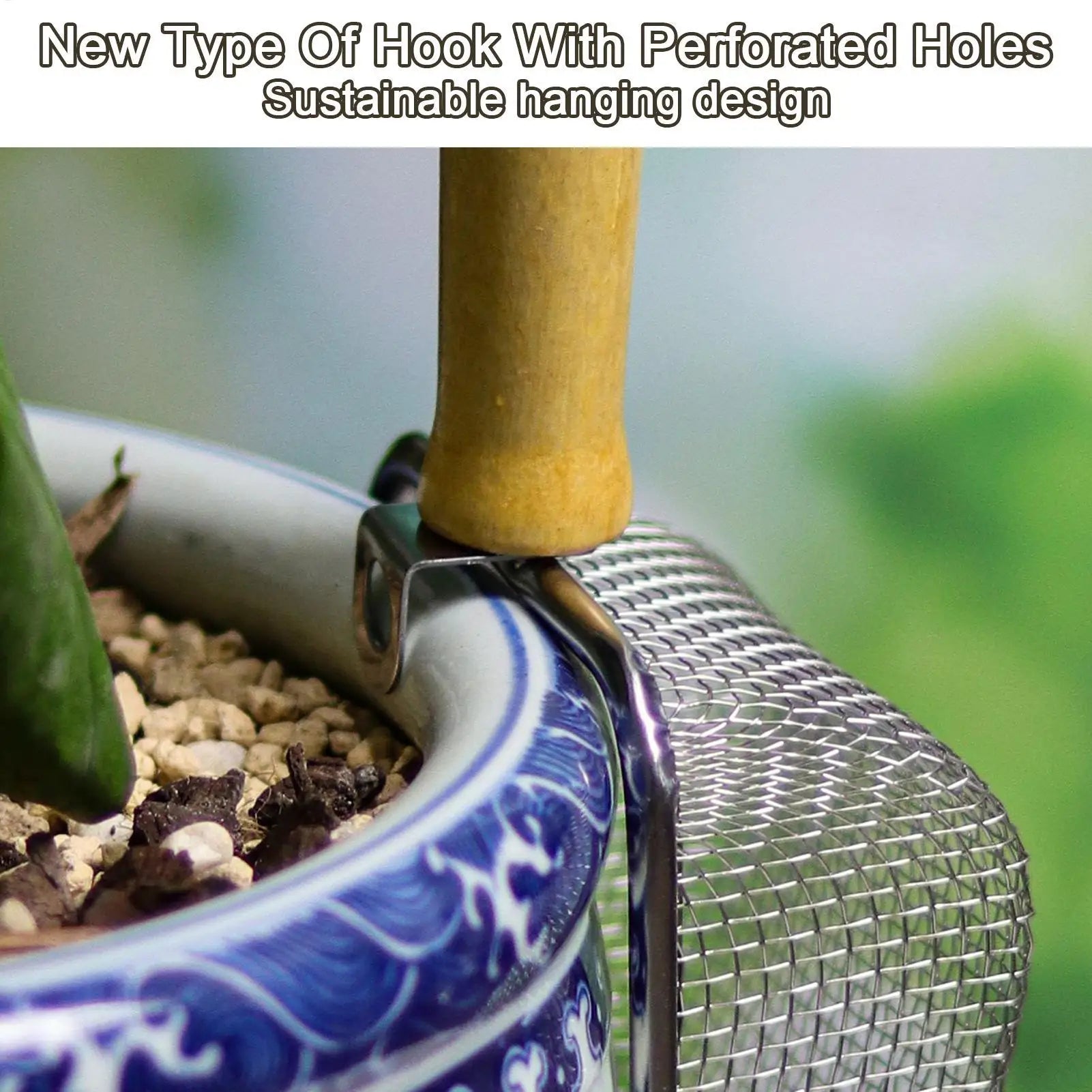Soil Sifter Stainless Steel Garden Sieve Compost Rust Proof Hand
