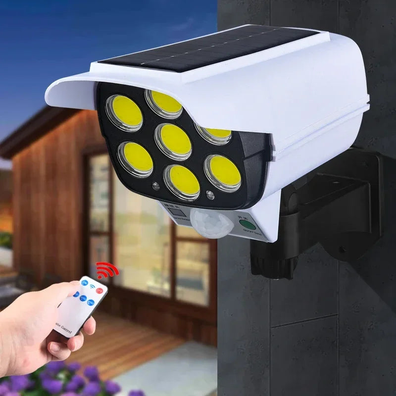 Solar Security Wall Lamp – 3 Modes, Motion Sensor & Remote