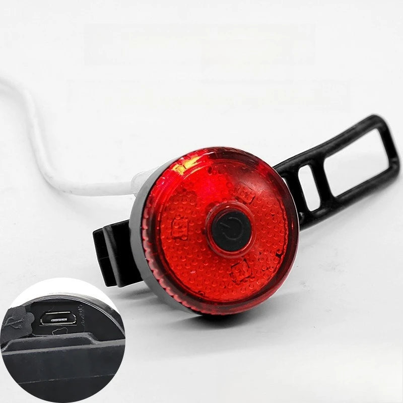 New Strap Bicycle USB Charging Creative Taillights Mountain Bike Outdoor Night Riding Taillights Riding Equipment Accessories Zpaxo