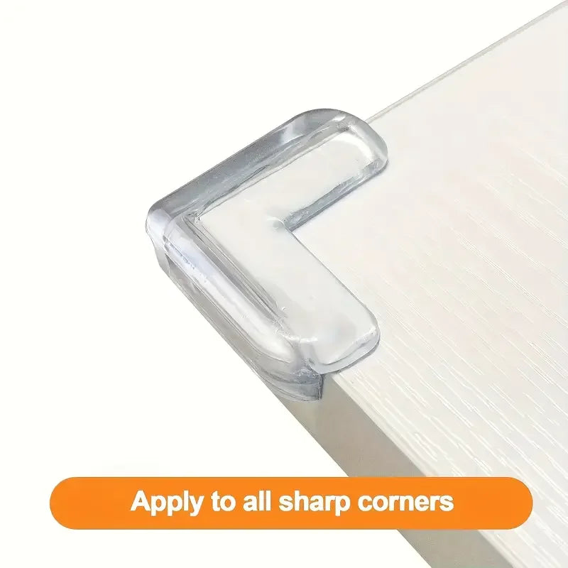 10pcs Transparent Silicone Corner Protector Set, Safe Edge Guards for Power Outlets and Table Corners Zpaxo