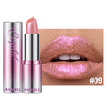 1PC Metallic Violet Chameleon Lipstick Pearlescent Glitter Diamond Lipstick Long Waterproof Pearl Shine Lip Gloss Sexy Makeup Zpaxo 09