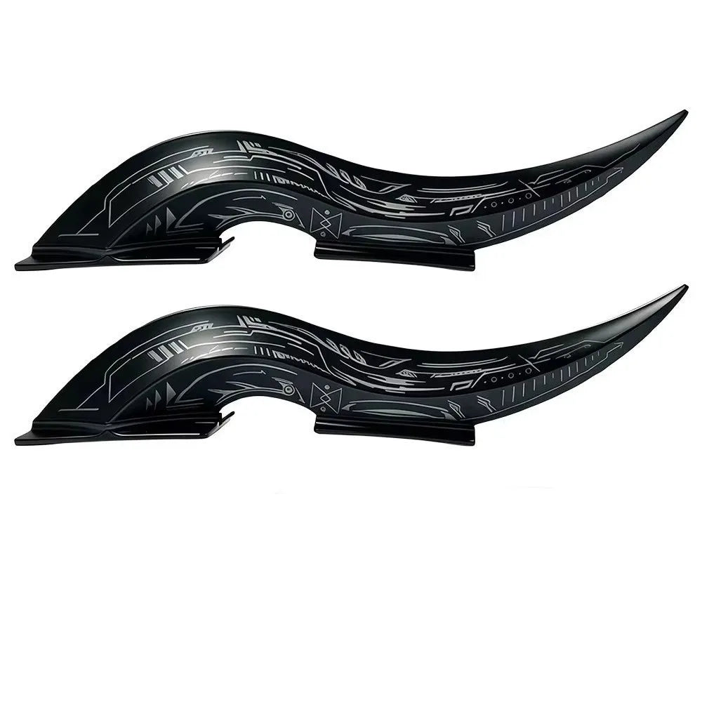 1Pair 32 LED Light Modes Dragon Horn Car Roof Fins Waterproof Quick Zpaxo 1 Pair