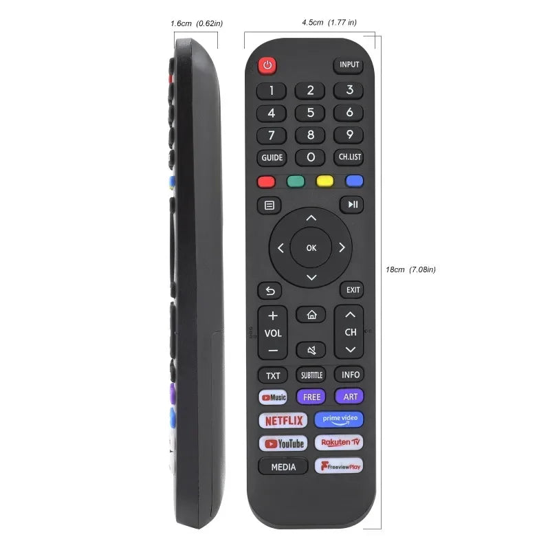 Universal TV Remote Hisense 4K UHD Android Smart Netflix Prime All