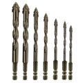 Four-edged Serrated Eccentric Drill Bit Multifunctional Hardness