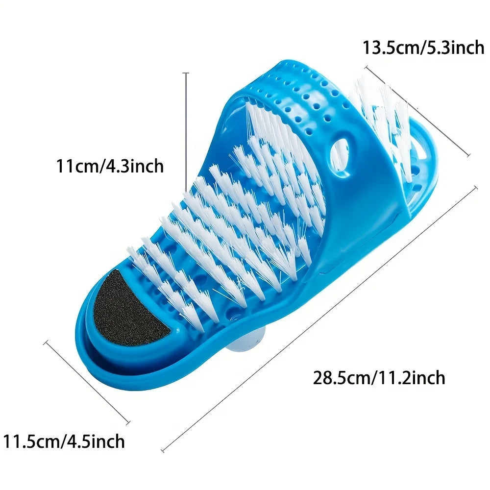 Lazy Foot Scrub Artifact Brush Dead Light Beige Remover Suction Cup Zpaxo