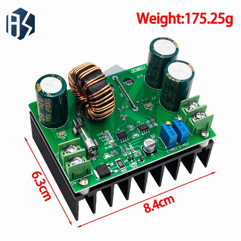 High-Efficiency 600W DC-DC Boost Module: 9-60V Input to 12-80V Adjustable Output – Constant Voltage & Current Modes Included Zpaxo