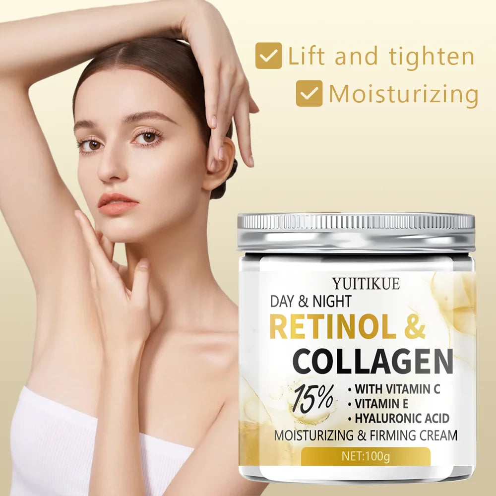 DAY & NIGHT Firming Cream – 15% Retinol, Collagen & Vitamin C Anti-Aging Face Cream Zpaxo