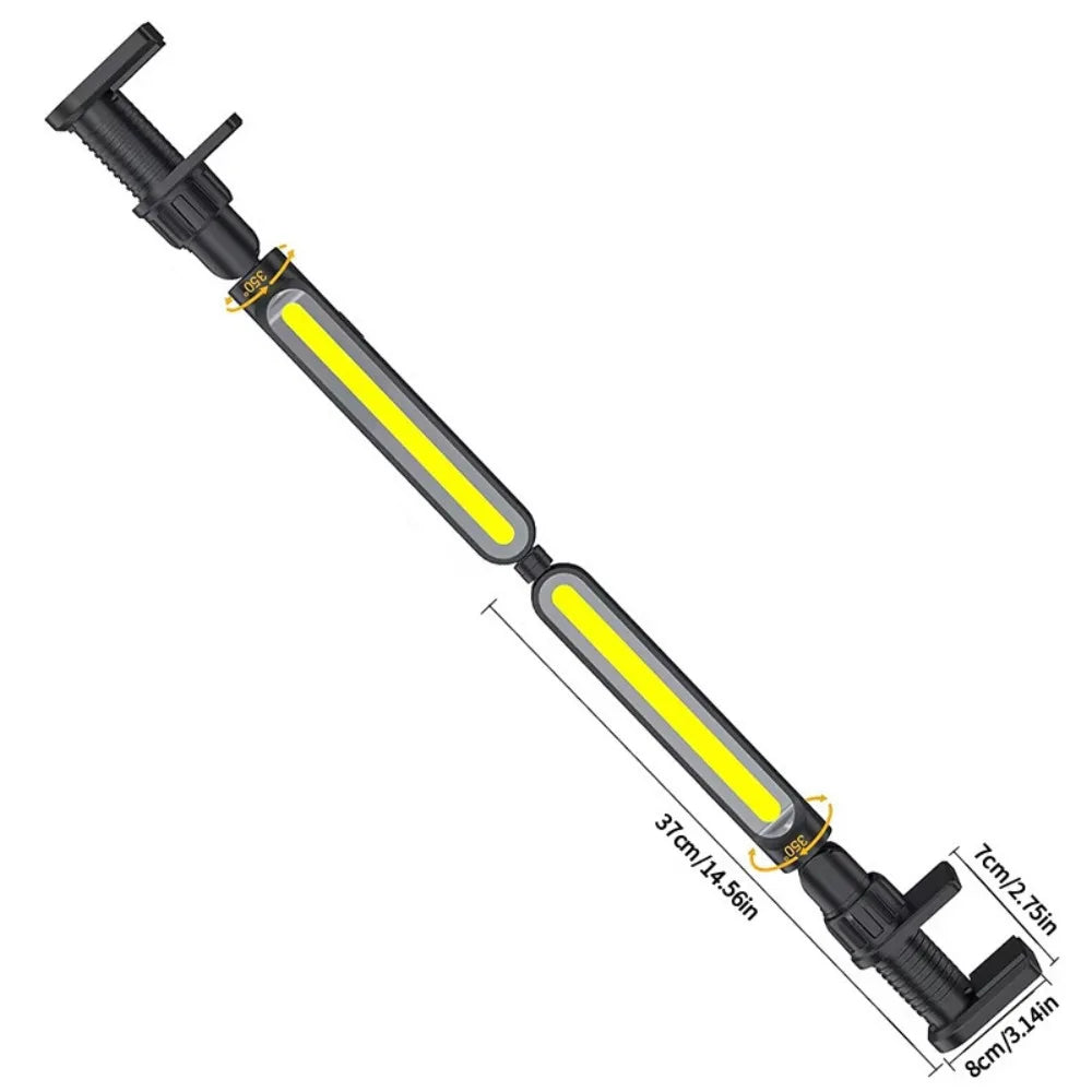 4400mAh Battery Bright Work Light Portable Design 2400LM Brightness Zpaxo Black