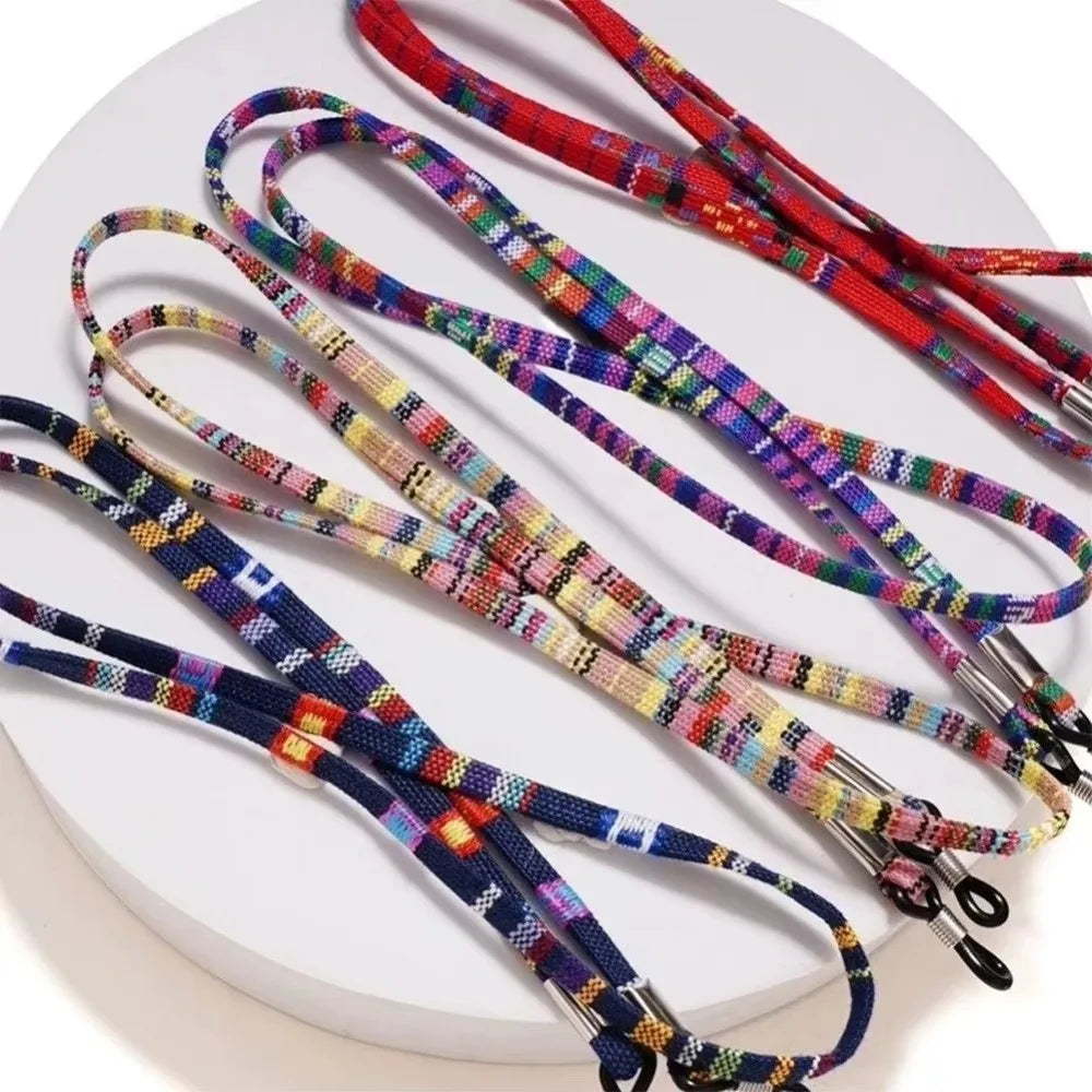 Portable Bohemian Sunglass Chain Neck Cord Anti Drop Glasses Rope Nonslip Adjustable Reading Glasses Holder Summer Zpaxo