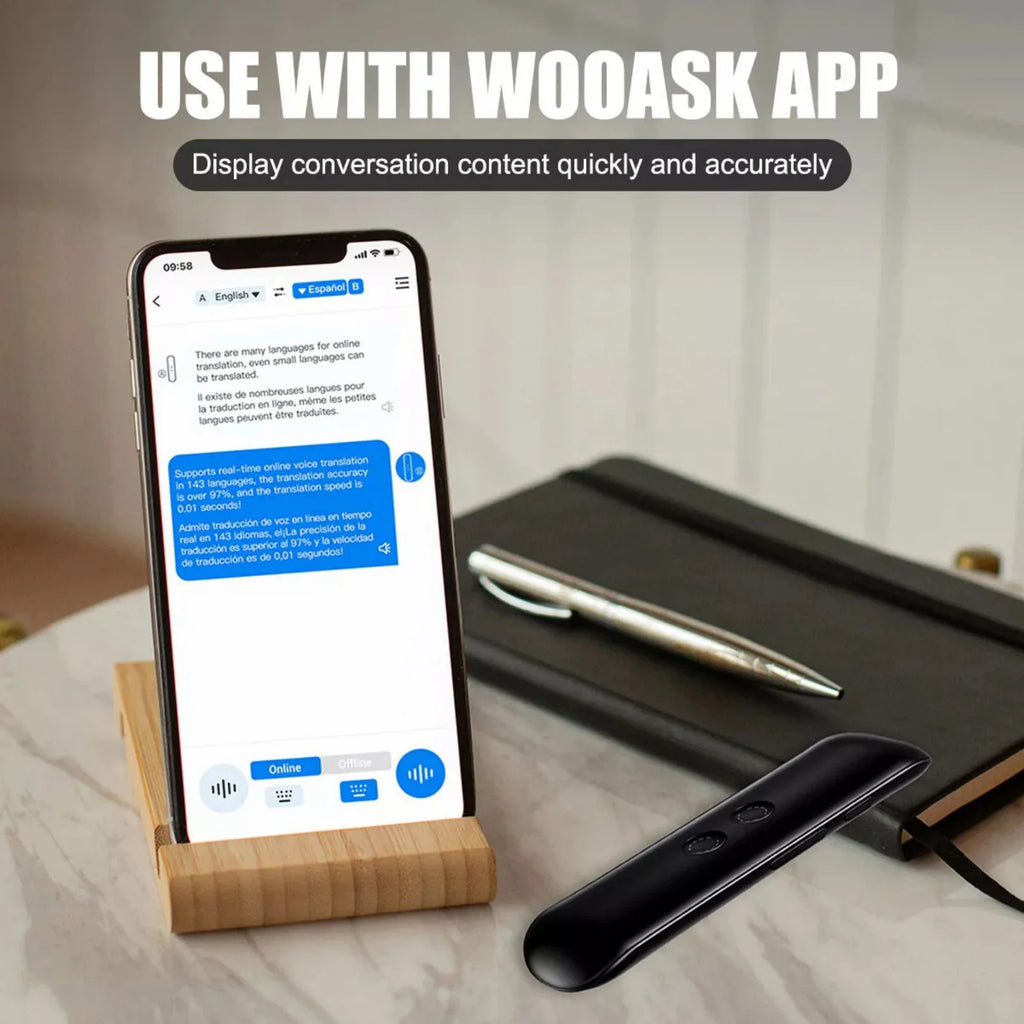 Portable 144+ Languages Smart Instant Translator Wireless Voice