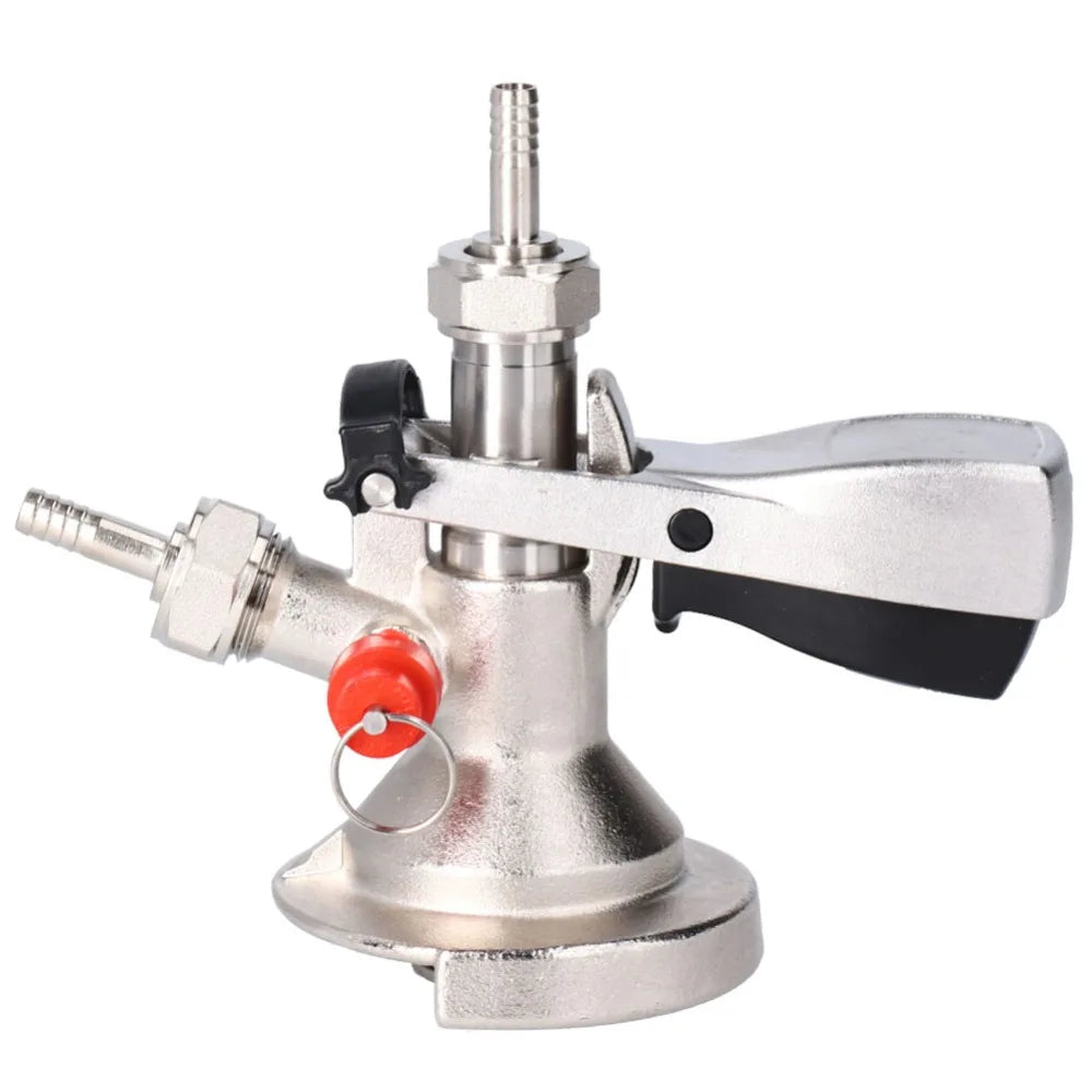 G5/8 A-Type Keg Coupler with Relief Valve – 7-Piece SS Set