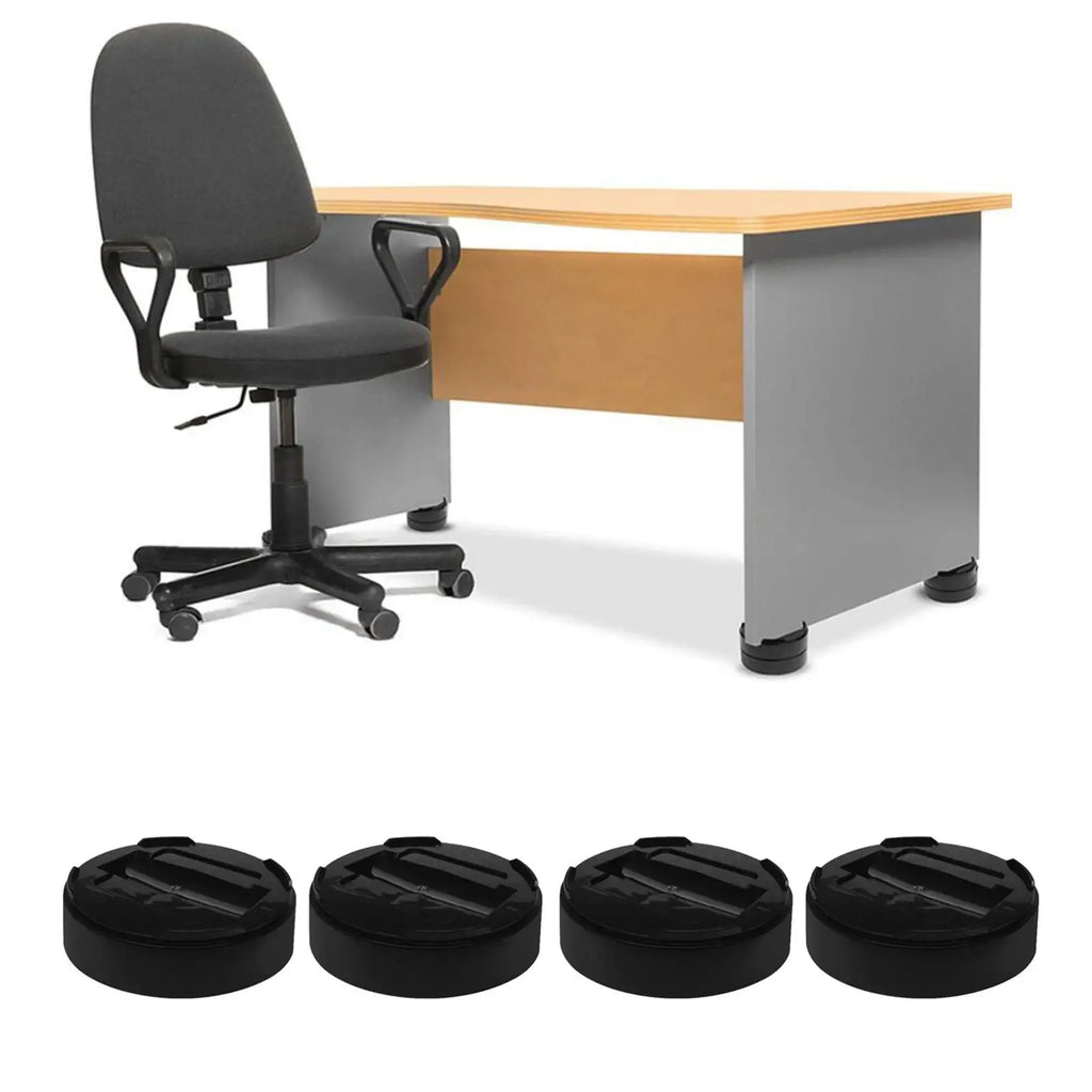 4x Heavy Duty Multi-slot Sofa Furniture ,Non- Bed Leg Pad Riser , Table Lift Zpaxo Black