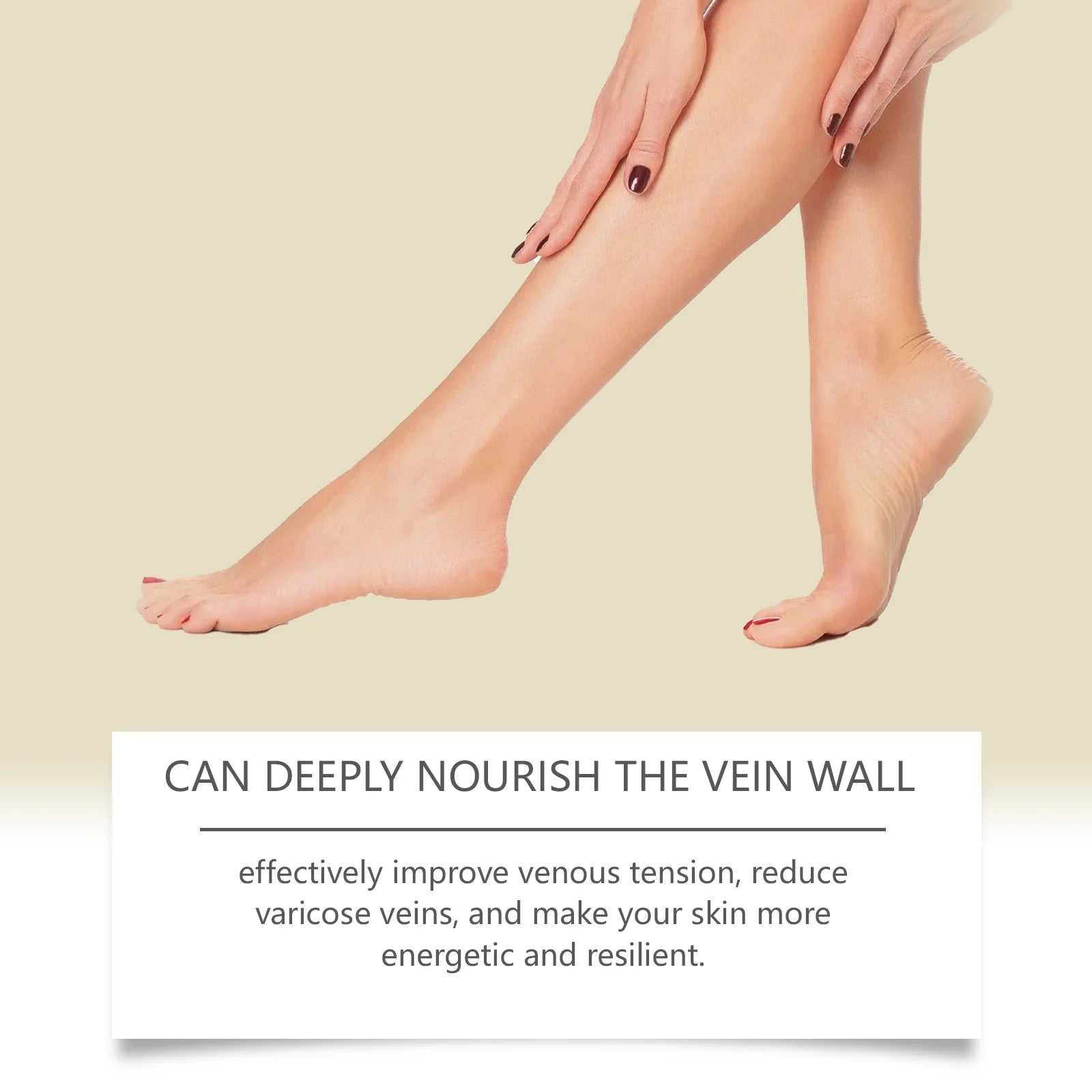 OUHOE Algen Salbe Varicose Vein Relief Cream Improve Venous Tension Accelerate Blood Circulation Deeply Moisturize The Skin Zpaxo