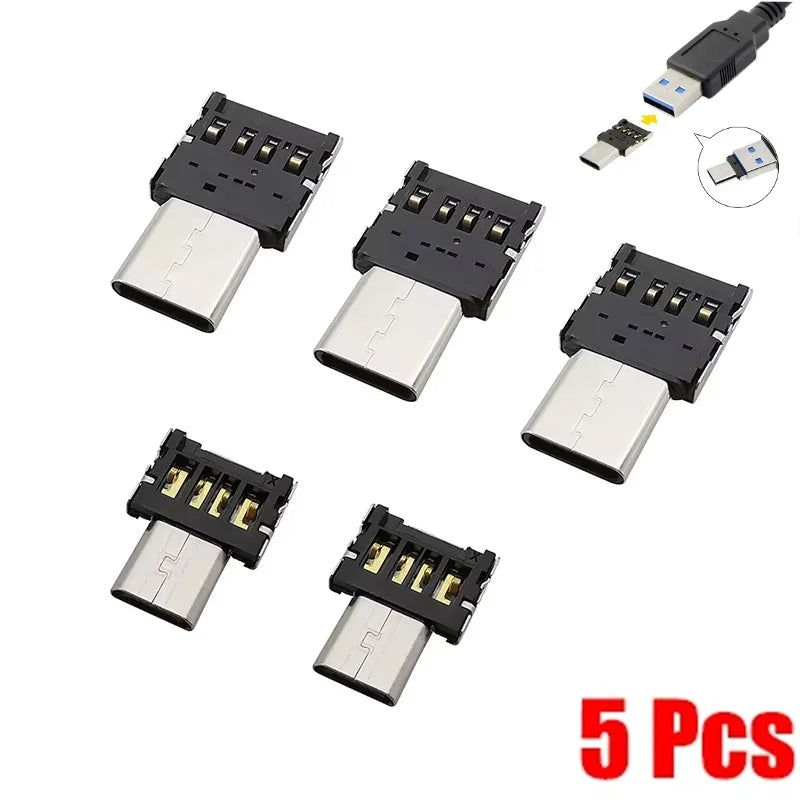 1- Universal USB OTG Micro C Adapter USB-C Male 2 0 Female Data