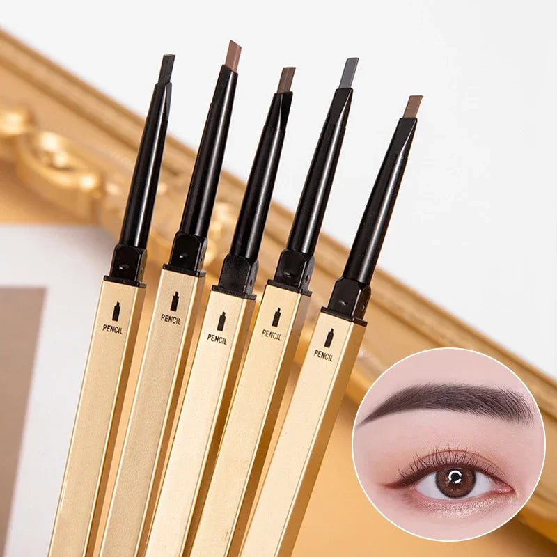 Waterproof Eyebrow Pencil Double Headed Rotable Pen Beginner Fine