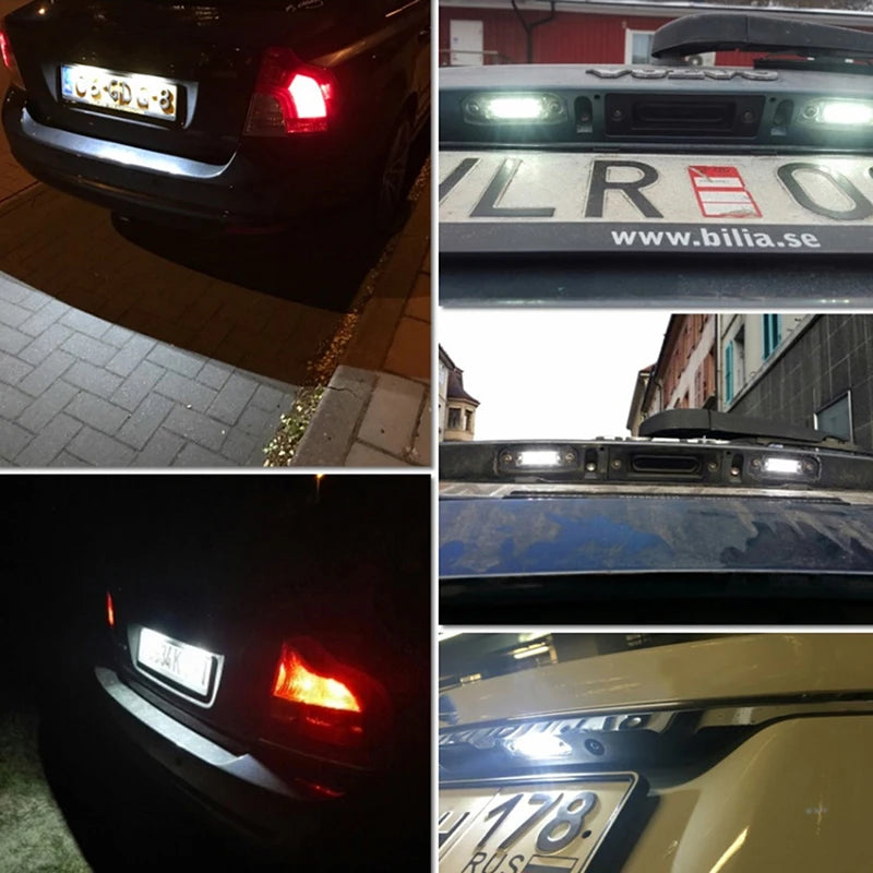 LED Car License Plate Light 12V White Volvo S40 S60 S80 XC70 XC60 C70