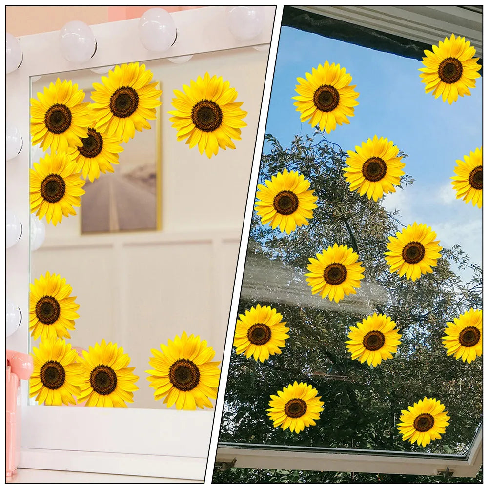 Sunflower Wall Decals Fresh PVC Flower Sticker Living Bedroom Room