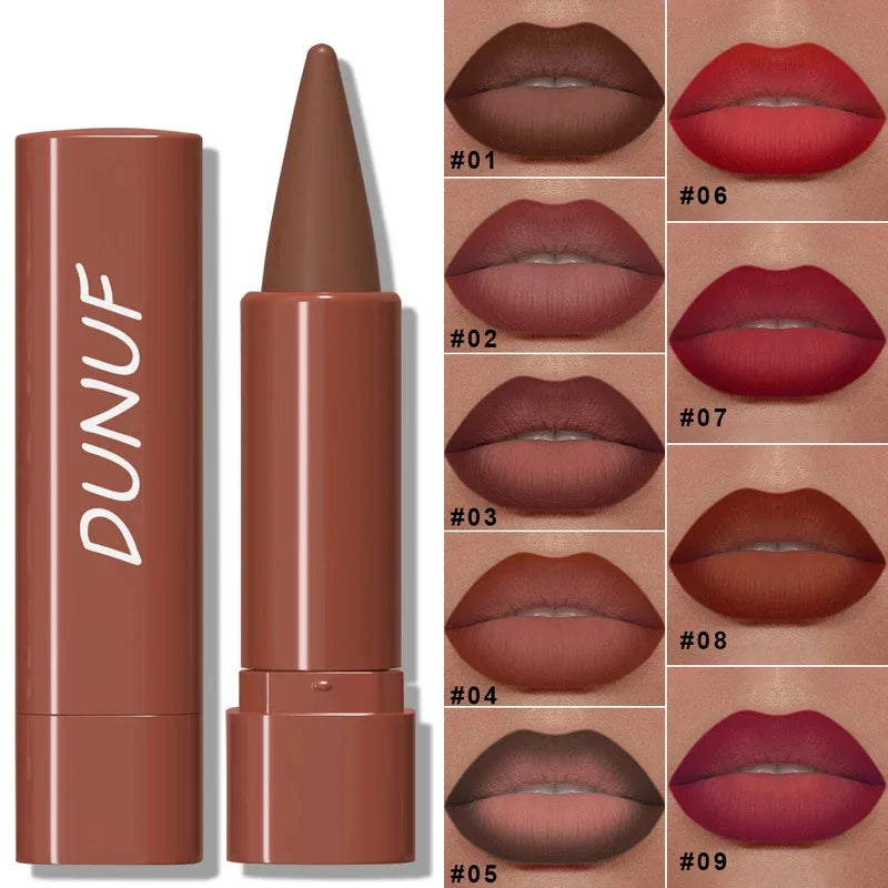 Gradient Lip Liner Pen with Matte Velvet Finish Smooth Application Lipstick for Defined and Elegant Lips Zpaxo