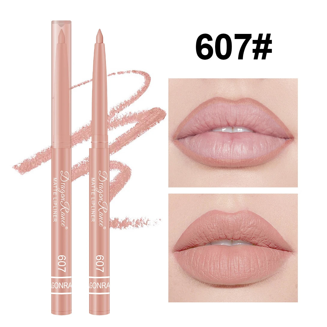 Lip Liner to Outline the Lip Shape, Beginner-Friendly, Natural and Delicate, Waterproof, Matte, Nude Color Lip Liner Zpaxo 07Dr7001