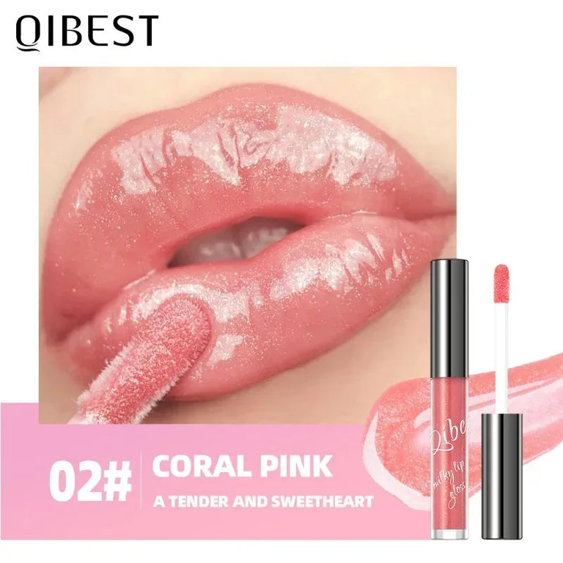 Shimmering Taro Purple Lip Gloss Moisturizing Plumping Gold Sparkle Zpaxo 03