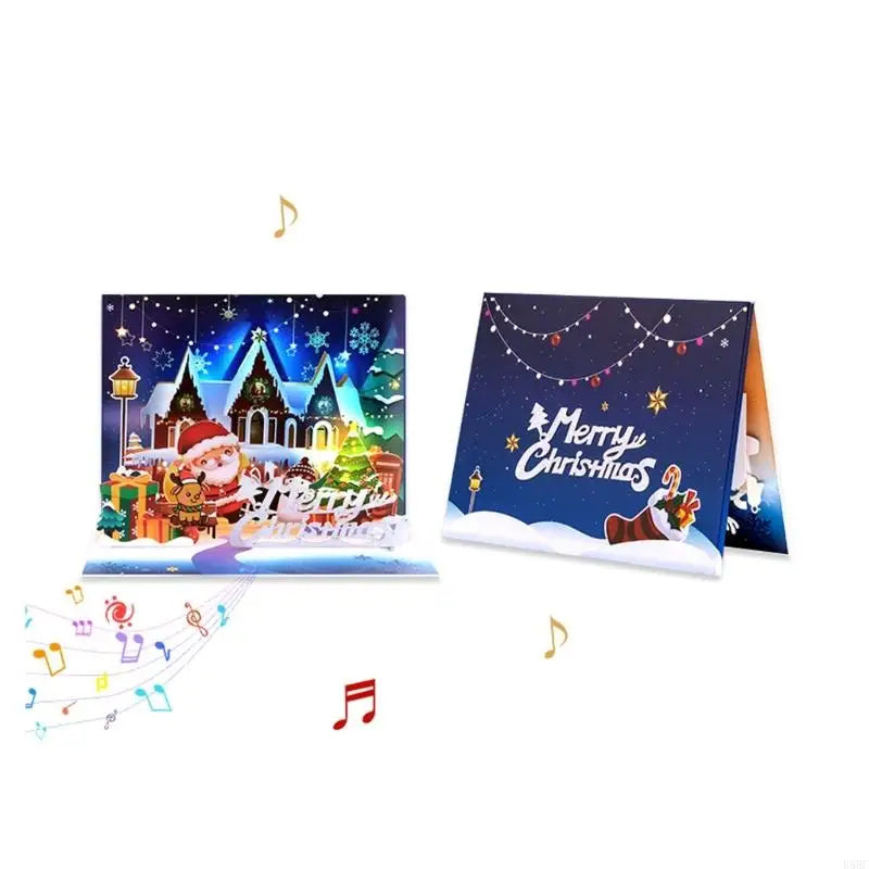 Light Music Holiday Card Illuminated Musical Christmas Greeting