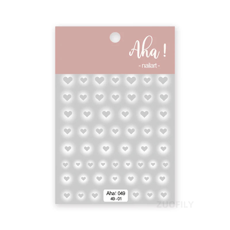 Colorful Transparent Gradient Nail Stickers Different Size Combinations Self-adhesive High Quality Nail Stickers Nail Art Deco Zpaxo 049-01
