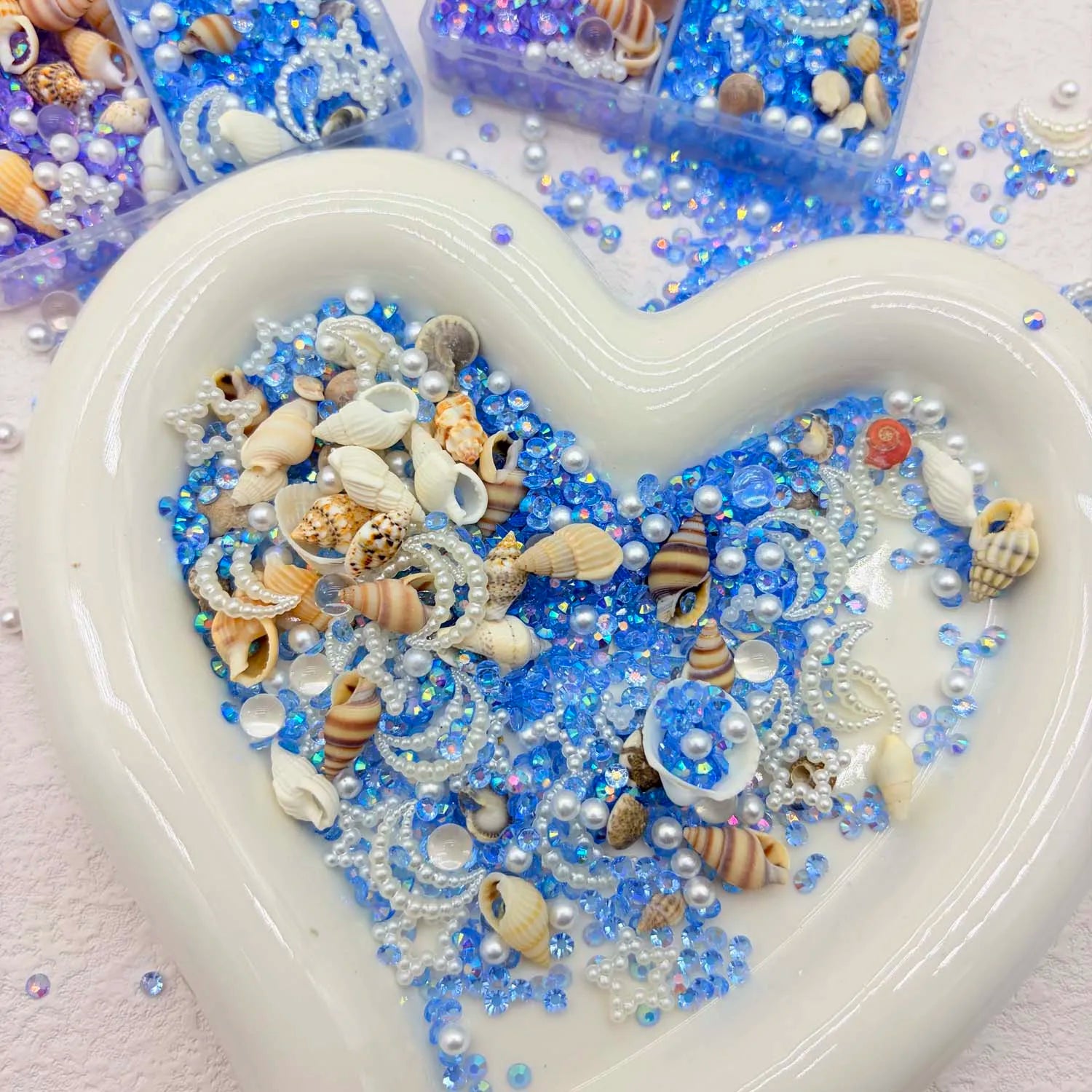 1 box Blue Purple Ocean-Themed Epoxy Filler Epoxy Resin Filling Stars Moon - for Jewelry Making, Crafts, Home Decor,Craft Zpaxo