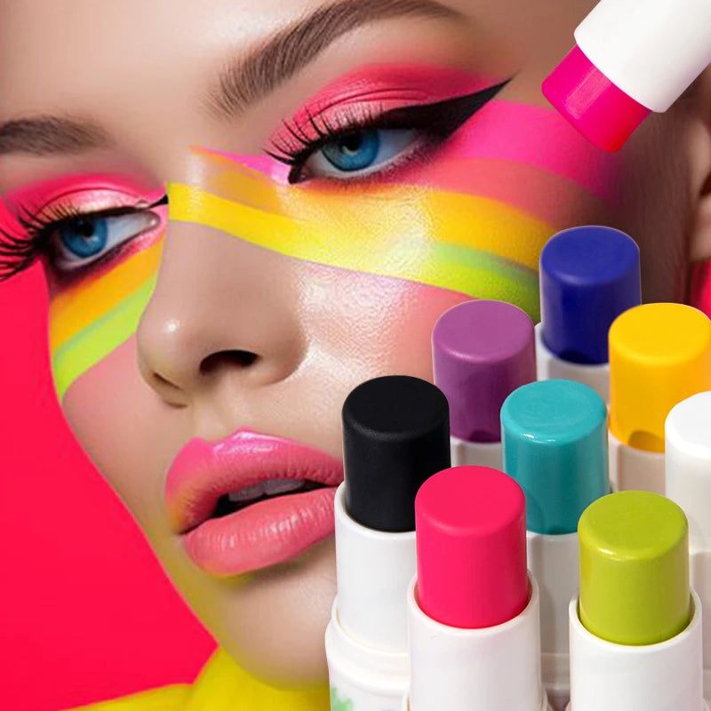 Body Face Paint Stick Natural Three-dimensional Modification Contour Brightening Skin Tone Face Washable Painting Pen Party Art Zpaxo