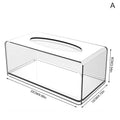 Living Room Desktop Transparent Napkin Box Ins Style Home Creative Bathroom Storage Simple Acrylic Square/Round Tissue Box Zpaxo Style8