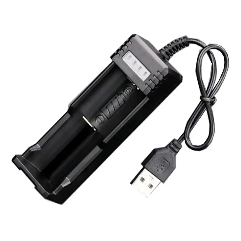 Charger 8650 14500 26650 Smart Charging Dock Batteries USB 18650 Zpaxo black--
