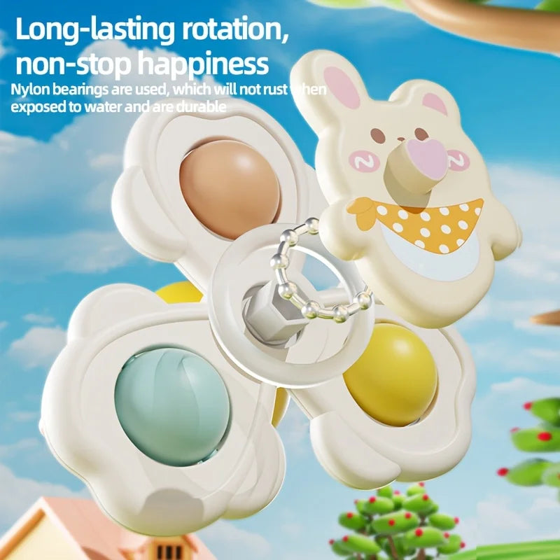 1 3 Suction Cup Spinning Toy Suitable Desktop Glass Tile Wall