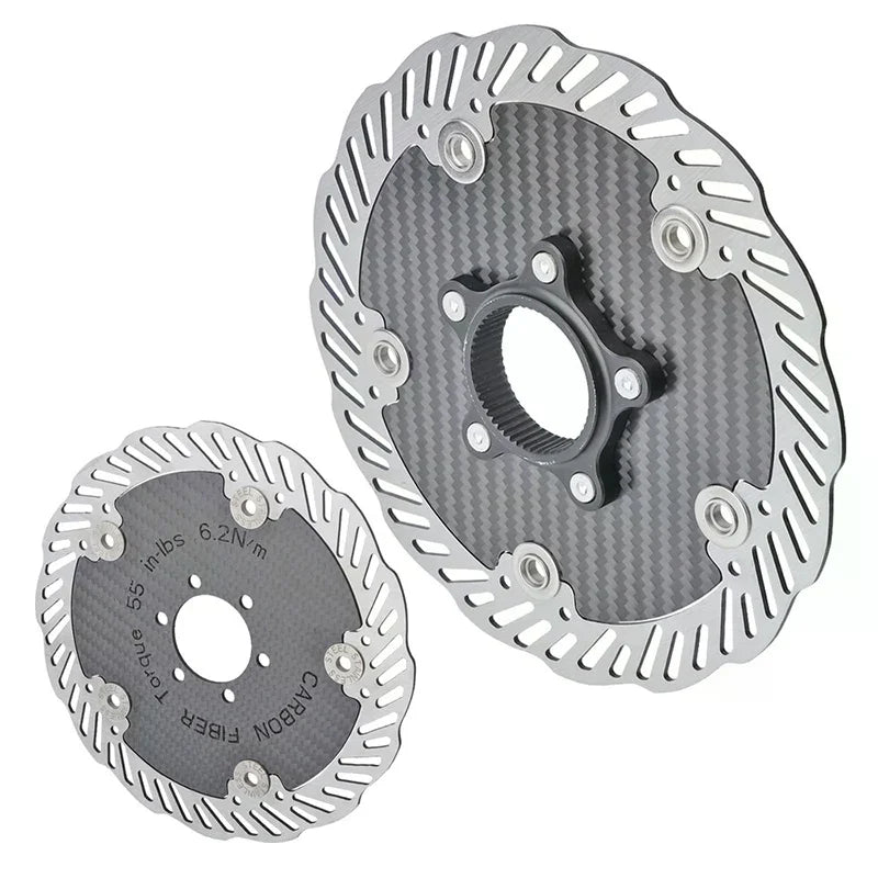140/160mm Carbon Fiber Brake Disc High-strength Lightweight Design Road Bike Replacement Parts Cycling Accessories 1PC Zpaxo
