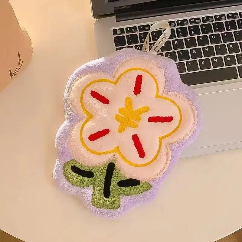 2026 Coral Velvet Flower Flower Towel Hanging Type Absorbent Quick Drying Suitable for Hanging Household, Kitchen Small Towels Zpaxo