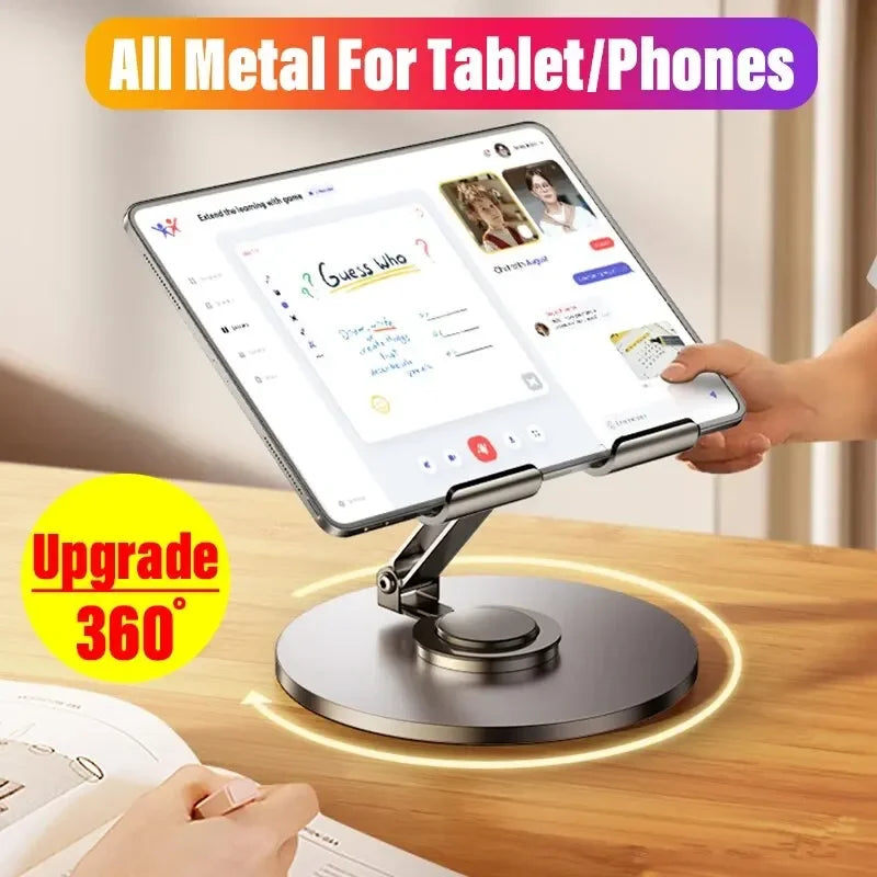 All Metal Aluminum 360 Rotation Foldable Mobile Phone Holder Desktop Zpaxo