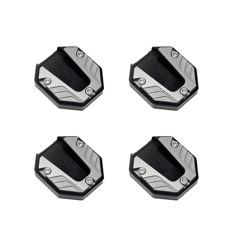 Aluminum Alloy Motorcycle Kickstand Side Stand Pad 1/2/4 Pack