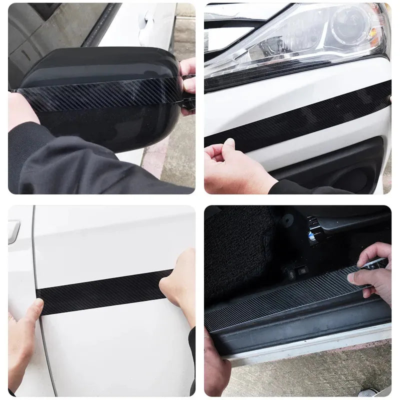 Carbon Fiber Car Protection Tape – Door Sill, Bumper & Mirror