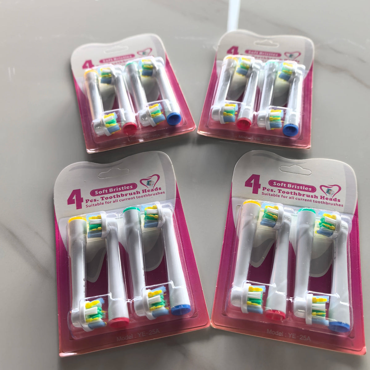 12types Toothbrush Heads Replacement For Oral B PRO Models 600 650 670 2000 2500 2900 3000 3500 3900 Soft Bristles Health Care Zpaxo YE25A-16pcs