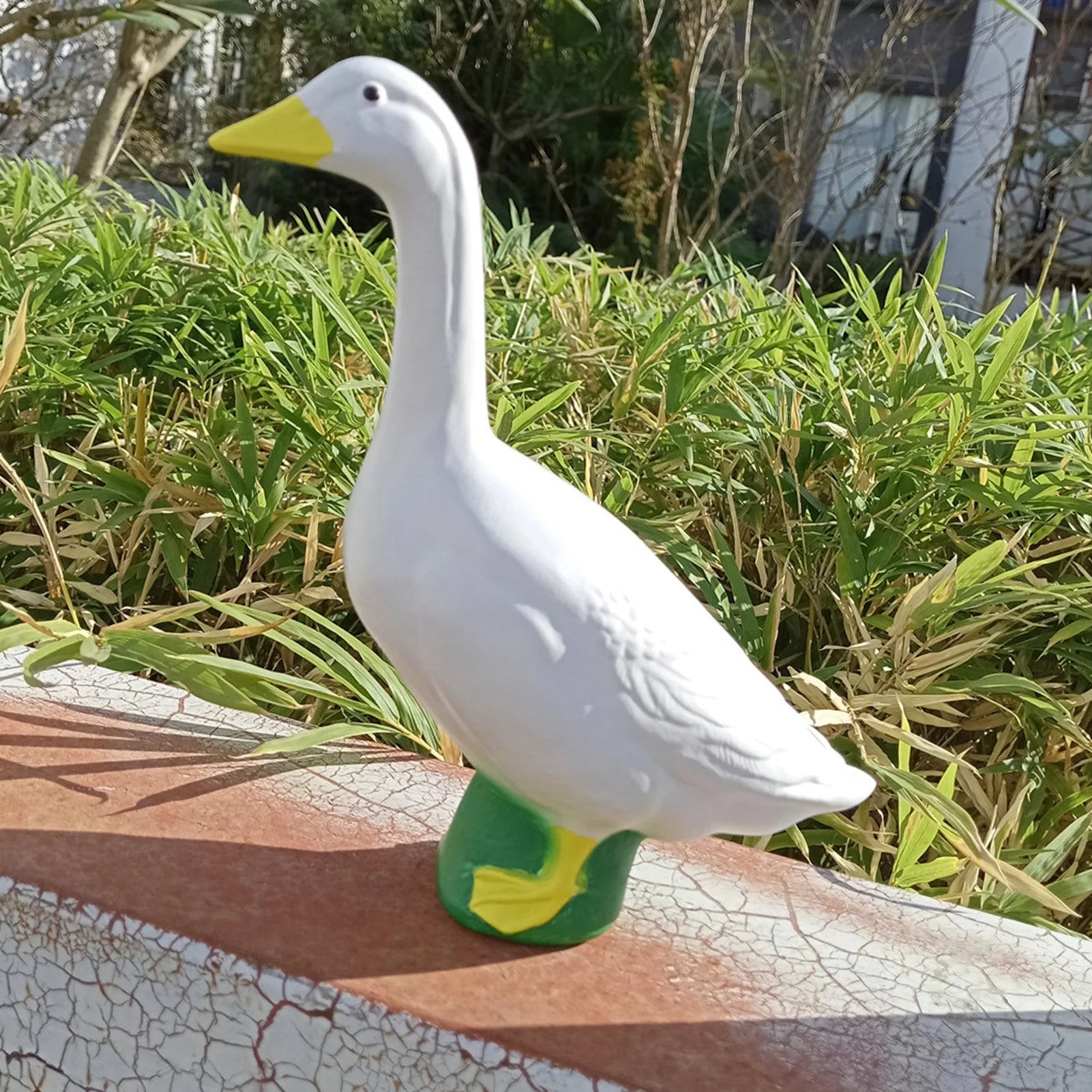 Goose Sculpture Impressive Texture Weather Resistant Figurine