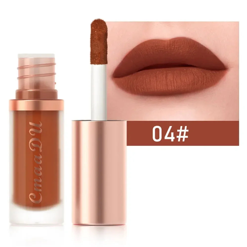 Waterproof Matte Velvet Lip Glaze Moisturizing Long Lasting Non-stick Zpaxo 4