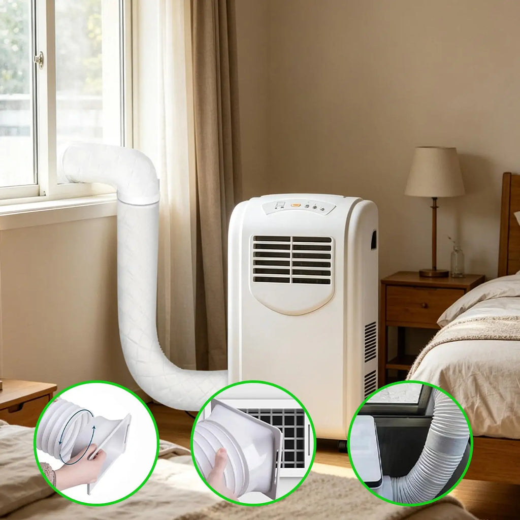 Portable Air Conditioner Hose Connector Square Round Window Adapter