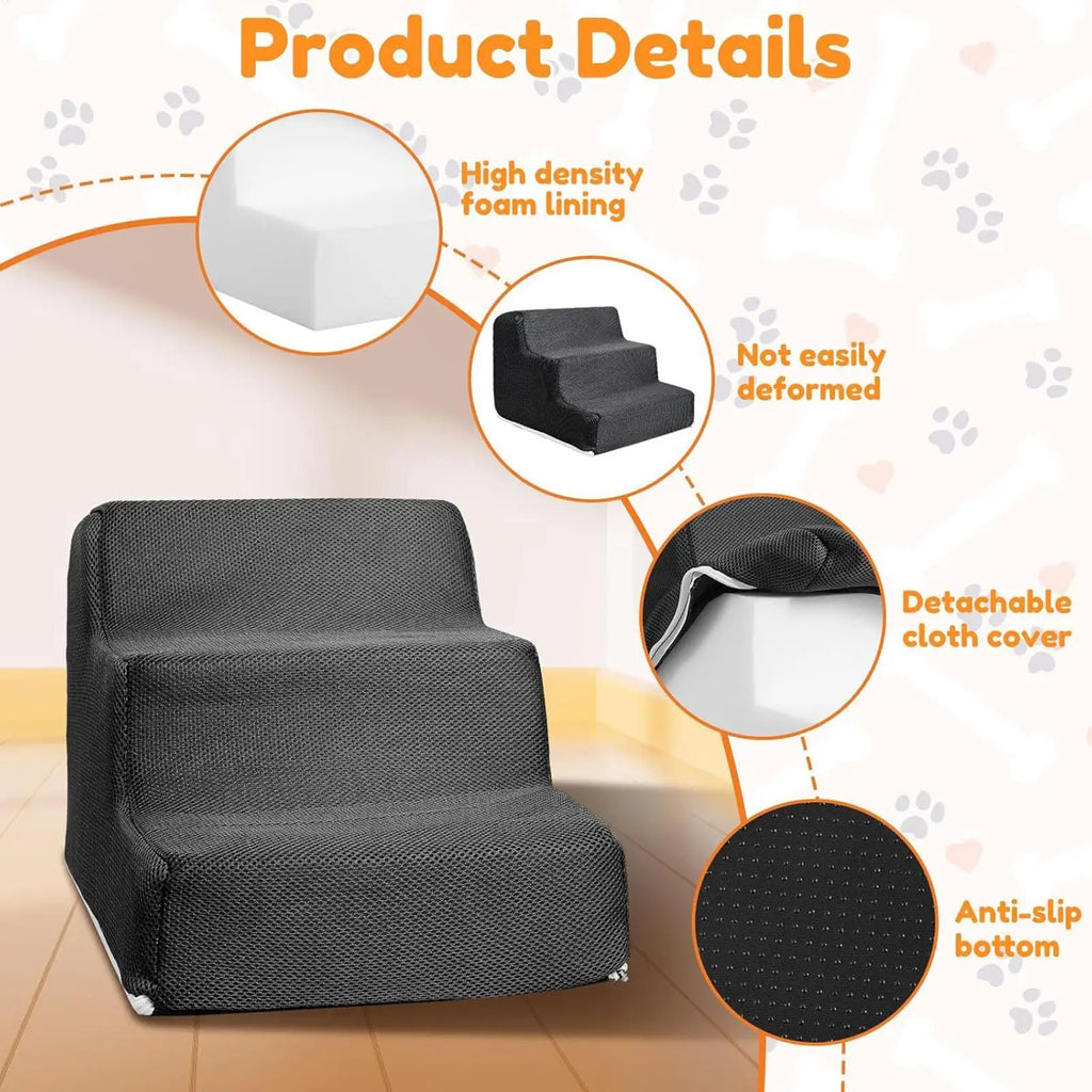 Dog Stairs Washable Puppy Ladder Automotive Cat Steps Pet Parents