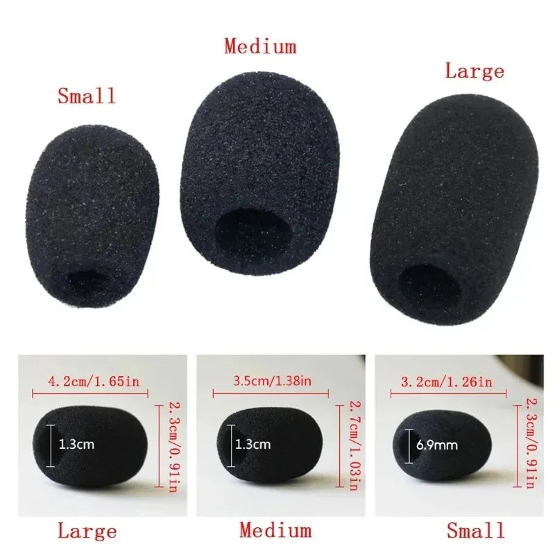 Mic Foam Windscreen Cover for Gooseneck Headset Meeting Mic