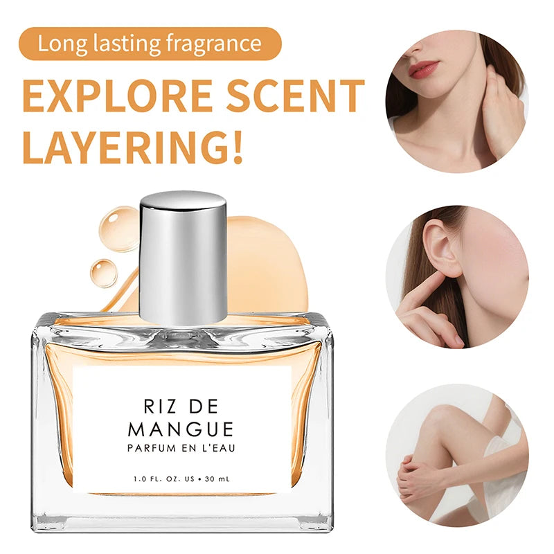 Mango Rice Perfume Body Mist – Sweet Fruity EDT Spray 30ml Perfume Body Mist Zpaxo