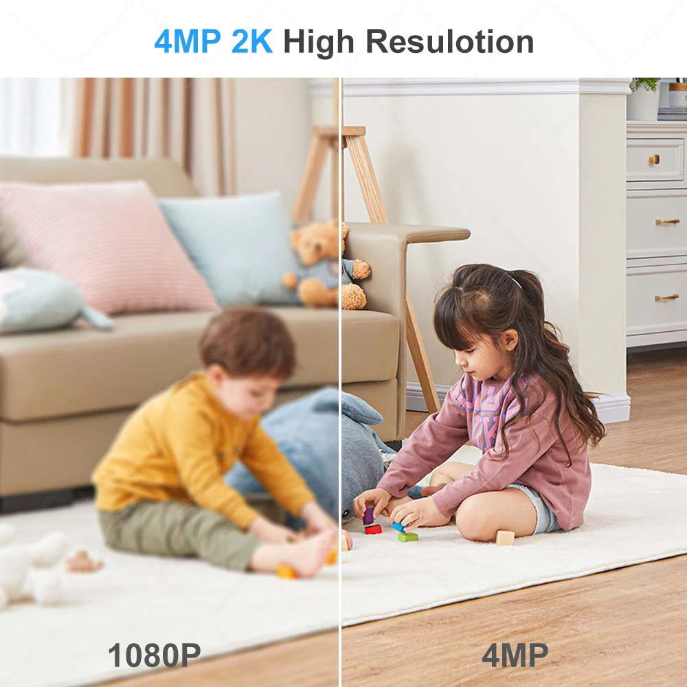 Tuya 4MP Bullet Security Camera Wifi 2K Outdoor Video Cameras Zpaxo